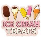 Ice Cream Treats 12" Concession Decal