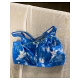 Blue and White Sports Bra Sz 46F
