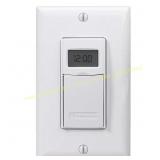 Intermatic 15A 7-Day In-Wall Timer, White