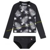 Hurley Girls sz5/6yo 6 Rash Guard 2-Piece Swimsuit