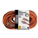RIDGID 12/3 Heavy Duty Extension Cord Orange/Grey"