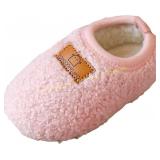 Toddler Girls Cotton Slippers - Non Slip Sz 34-35