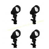 Hampton Bay4.5W Black Outdoor LED Flood Light (4-P