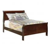 Ashley Sleigh Full Bed Frame, Dark Brown