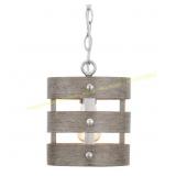 Gulliver 1-Light Nickel Mini-Pendant 8 in.