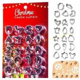 Unbranded Christmas Cookie,20X Portable Molds