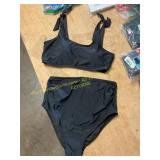 Women s XL swimsuit, top & high waist bottoms