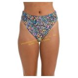 Hobie womens Sz L Hi Waist Bikini Swimsuit Bottom