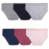 Womens 6 Pack Seamless Bikini Underwear Sz 7