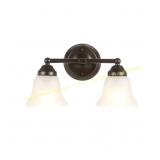 Hampton Bay Ashhurst Vanity Light with Frosted Sha