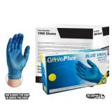4 Ct. Gloveworks XL Blue Vinyl Gloves (100-Pk)