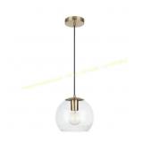 Collection Antique Brass and Glass Mini-Pendant