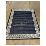 Unbranded 62x80in Ornate Area Rug, Blue
