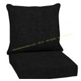 ARDEN 24x24 2Pc Deep Seating Lounge Cushion, Black