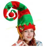 Unisex Elf Hat, Red/Green Stripes