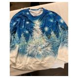 Christmas Tree Sweatshirt Sz XL