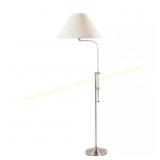 HomeRoots 67.5in. Nickel Dimmable Floor Lamp