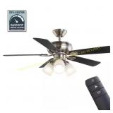 Hampton Bay Riley 44in LED Brushed Nickel Fan