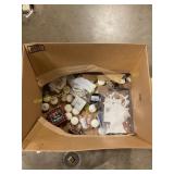 Box of assorted items (Xmas, wire, etc)