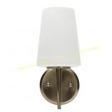 Driscoll 1-Light Brushed Nickel Vanity Light