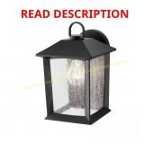 Hampton Bay ASHTON Black Outdoor Sconce