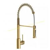 Glacier Bay Matte Gold Pull Down Spring Faucet