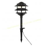 2ct Elmore Black Outdoor Path Light, 3-Tier