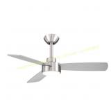 Hampton Bay Dorsey 36in. Nickel Fan w/ LED