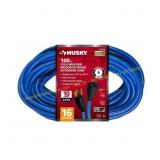 Husky 100 ft. Blue Medium Duty Indoor/Outdoor Cord