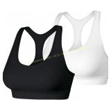 Hanes Med Womens Racerback Compression Sports Bra
