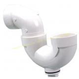 NIBCO 2 in. PVC DWV Hub x Hub x Cleanout P-Trap