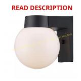 No Brand 7in. Black Wall Lantern Sconce (No Bulb)