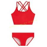 Kanu Surf Waverly UPF 50 Criss-Cross Tankini Sz 12