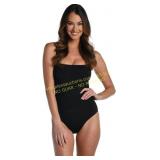 Island Goddess Rouched One Piece Swimsuit size 8