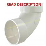 Charlotte Pipe 4in PVC DWV 90-Degree HubxHub Elbow