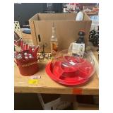 Relish Tray, Flatware, Chopper, Misc