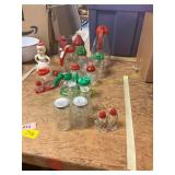 Vintage Decanters, Salt + Pepper Shakers, Misc