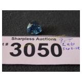 Approximately 3 ct lab sapphire gemstone