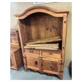 Wooden entertainment center