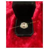 Ladies Exquisite Pink Bold Gemstone Ring 6