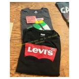 2ct Kids Size 10/12 Graphic T s , Levi & Adidas