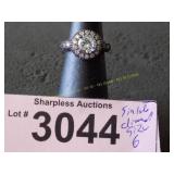Simulated diamond ring  Size 6