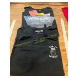 2ct Large Graphic T s, Hurley + Wrangler