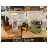 Dishes, Crockpot, Knife Block, Misc