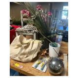 Chair, Artificial Flowers, Misc