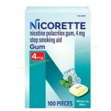 Nicorette Nicotine Gum 4mg, White Ice Mint