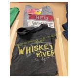 2ct Graphic T s Lg, Whiskey River + Red Brew