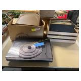 Record Player + Records