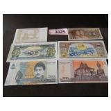Foreign paper money