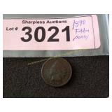 1890 Indian Head penny